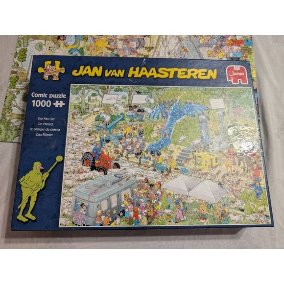 Jan Van Haasteren Comic Puzzle 1000 Pcs Film Set Complete - Picture 2 of 11